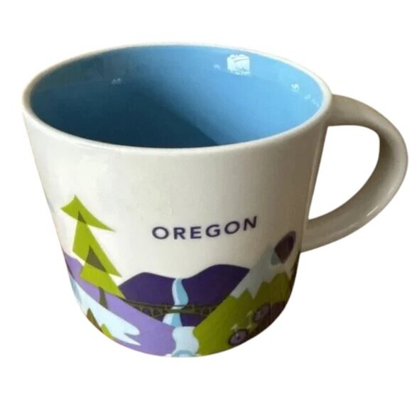**Starbucks Coffee Mug Oregon You Are Here Collection 14 fl oz 2015 - Picture 1 of 6